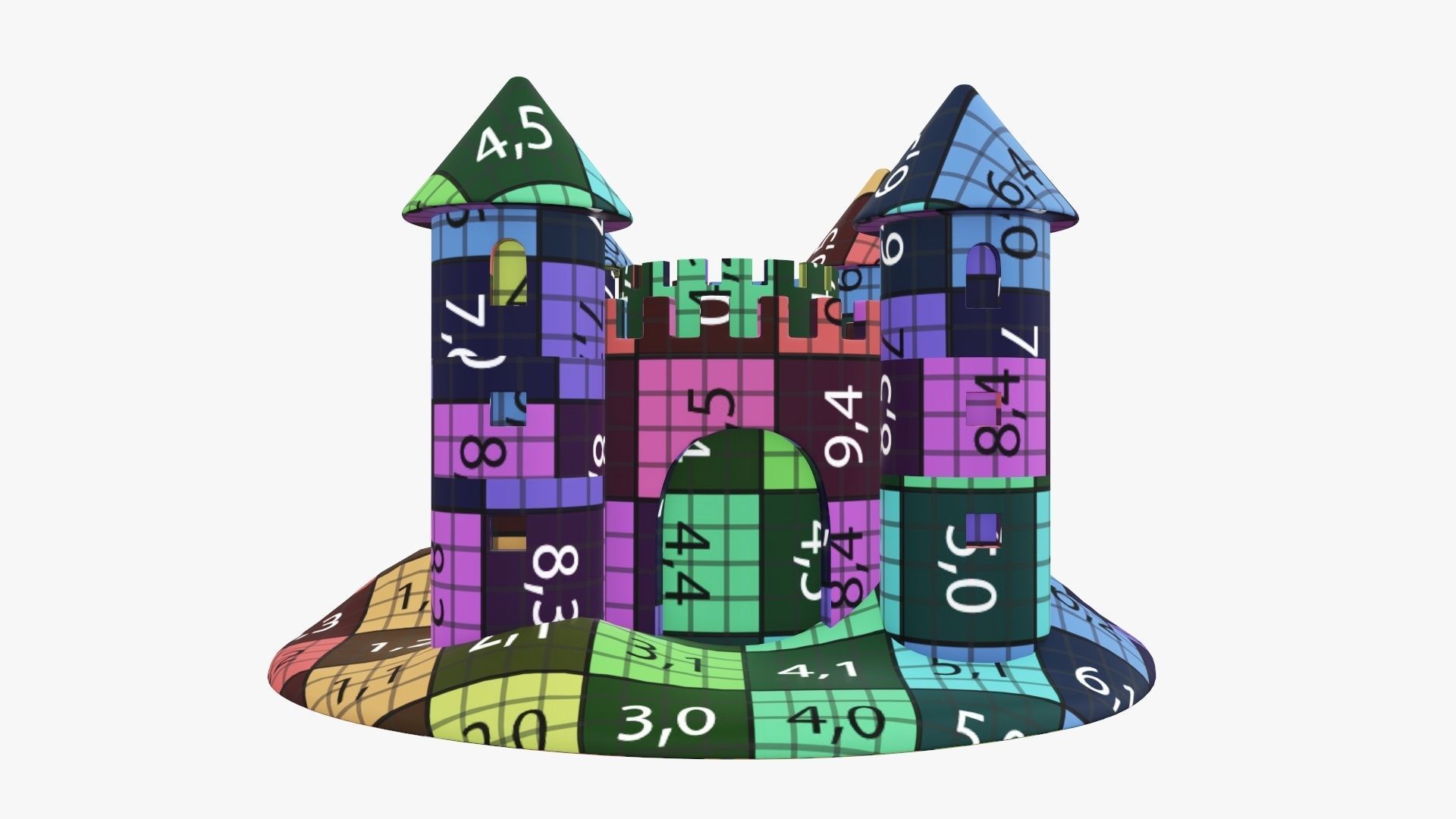 Sand castle 05 3D model_13