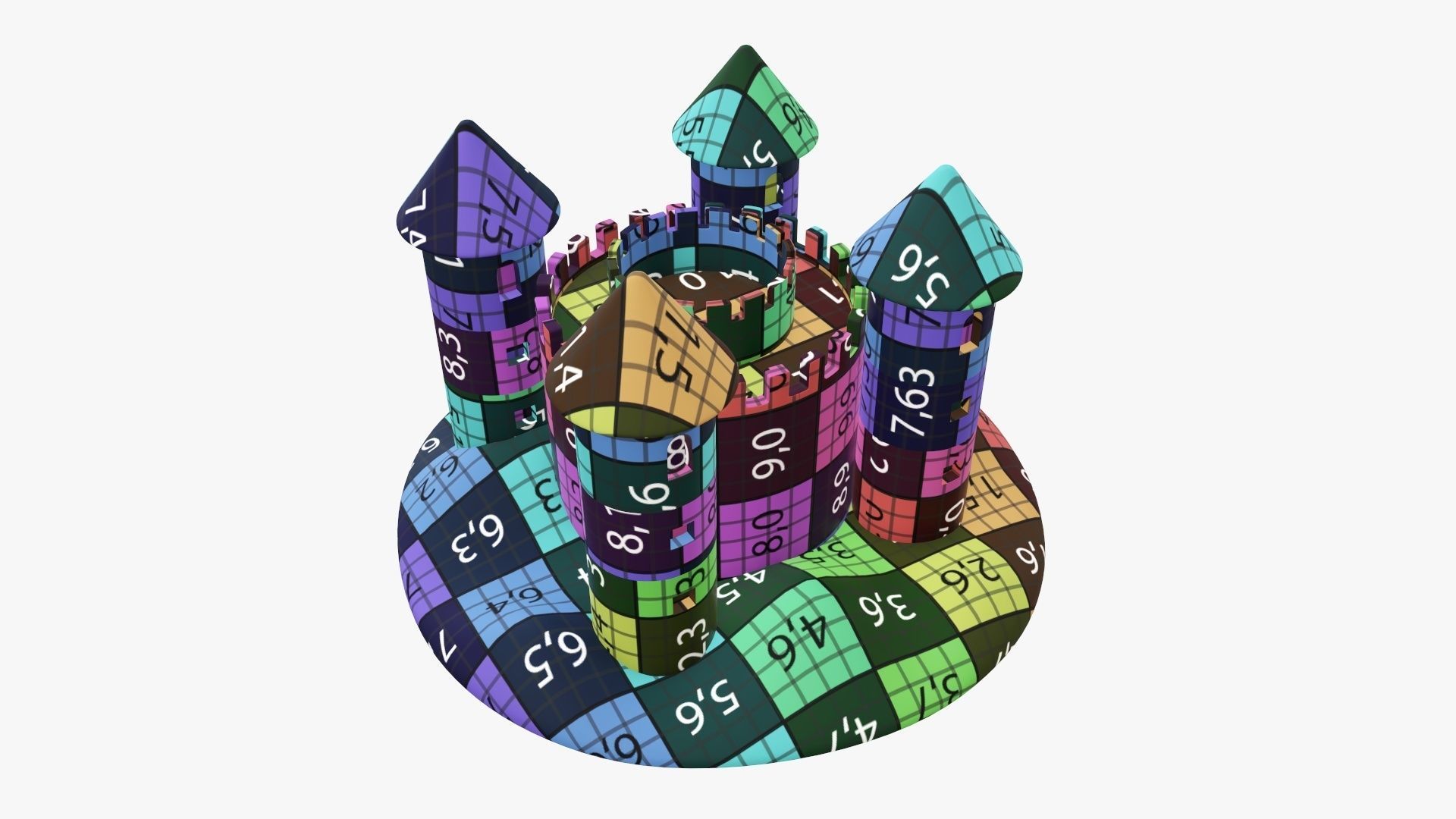 Sand castle 05 3D model_15