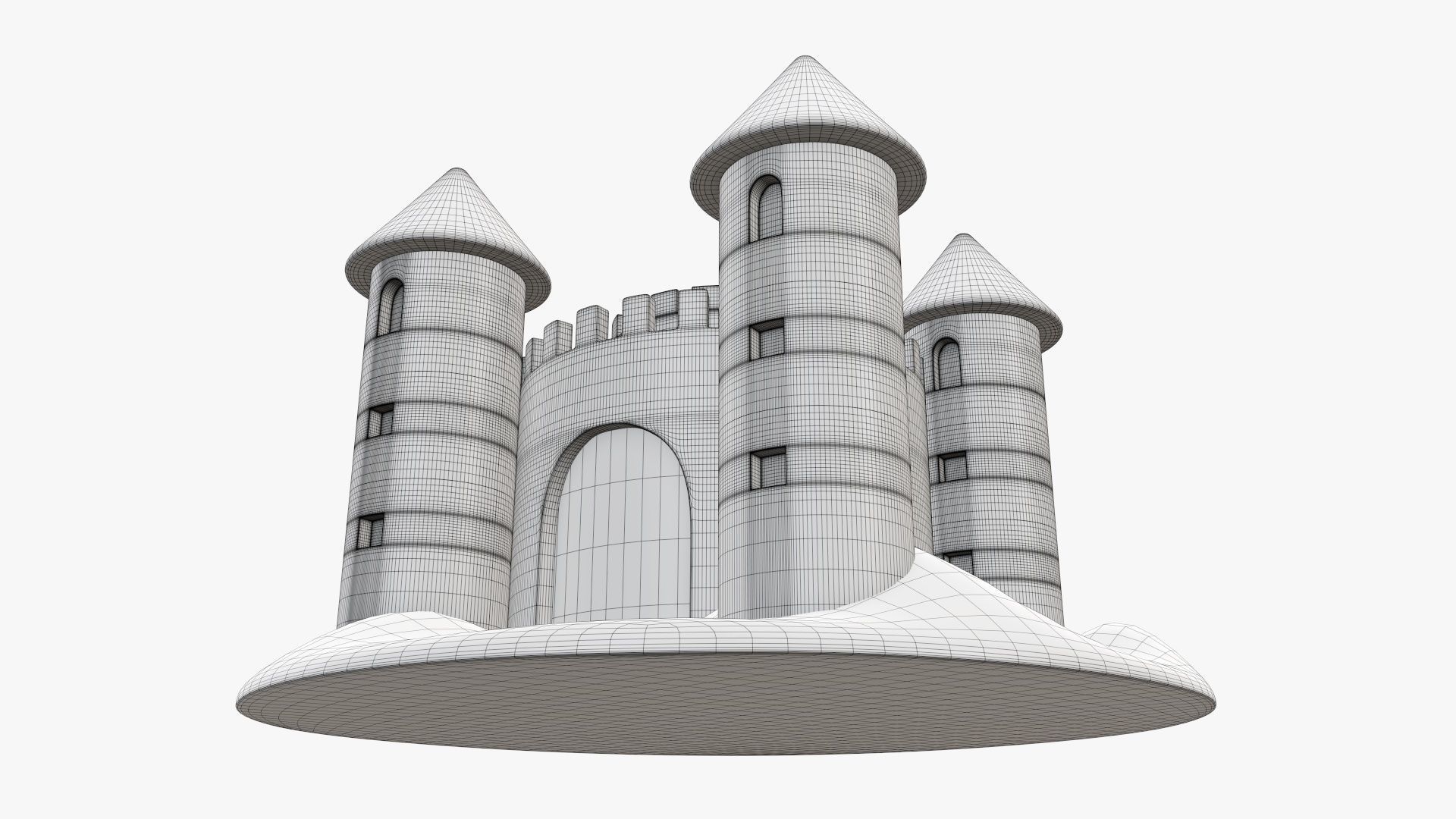 Sand castle 05 3D model_11