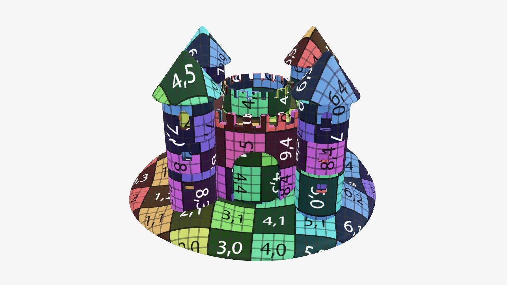 Sand castle 05 3D model_12