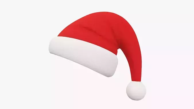 Christmas Santa Claus hat 03 3D model