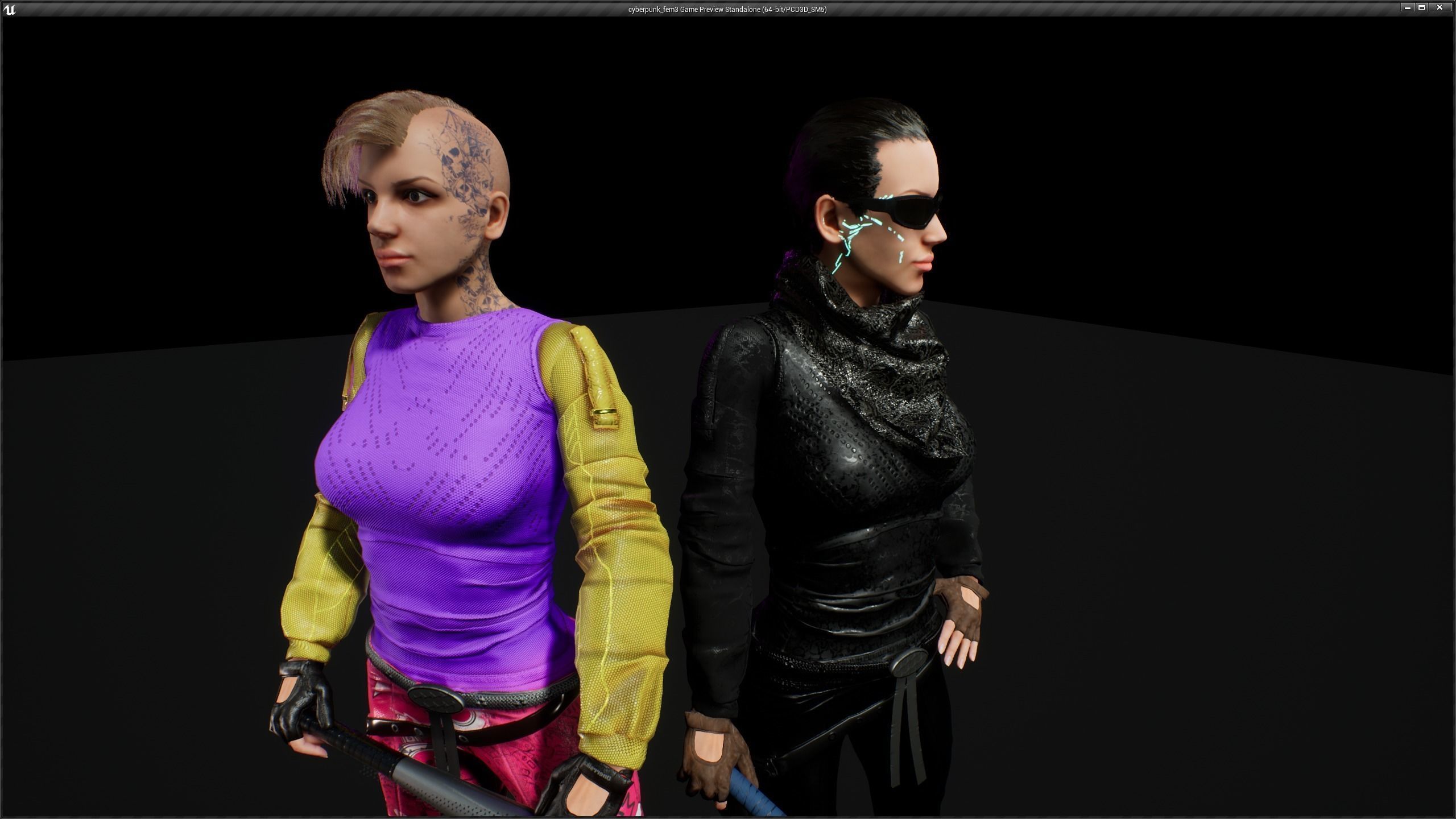 cyberpunk g1 Low-poly 3D model_8