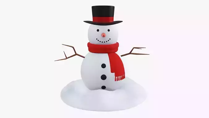 Snowman 01 3D model