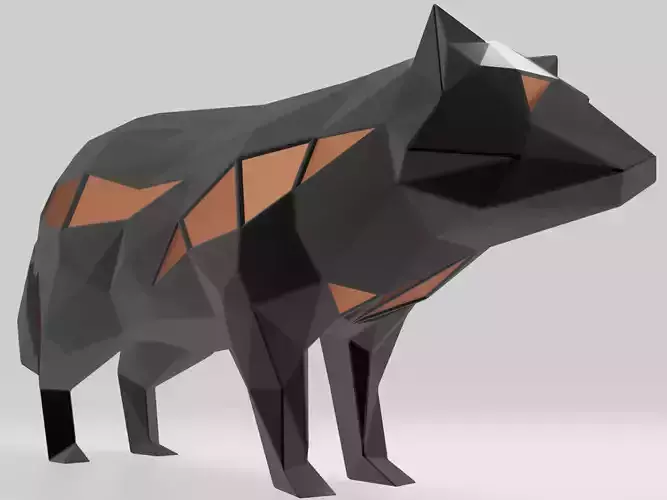 Polygonal Raccoon Dog Parametric