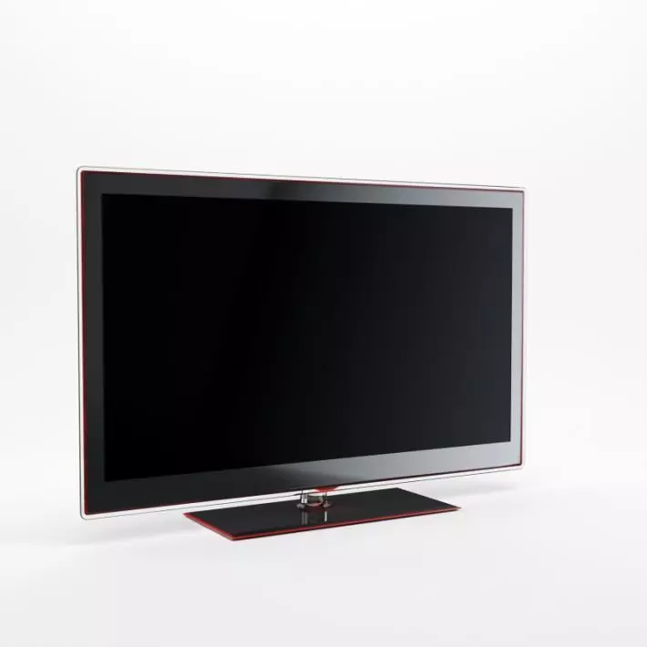 Widescreen led lcd hdtv television 09 AM77 3D model_0