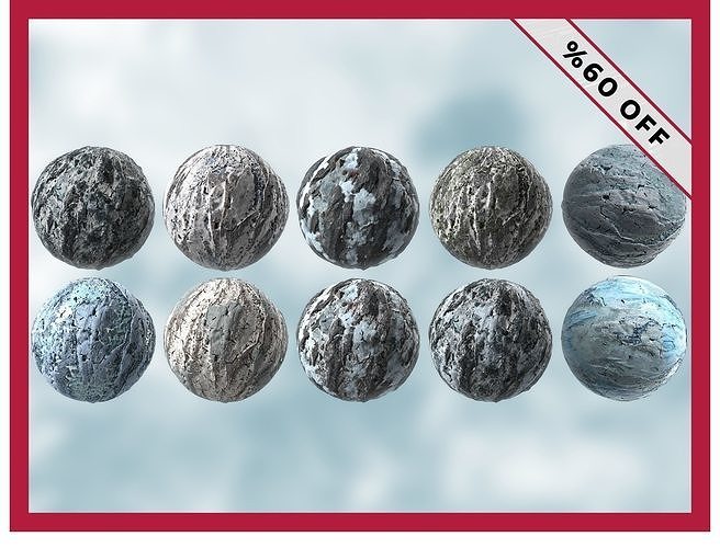23  Snow Ice High Quality Seamless PBR Texture Pack Texture Texture