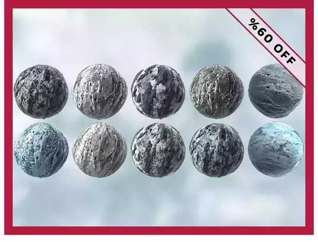 23  Snow Ice High Quality Seamless PBR Texture Pack Texture