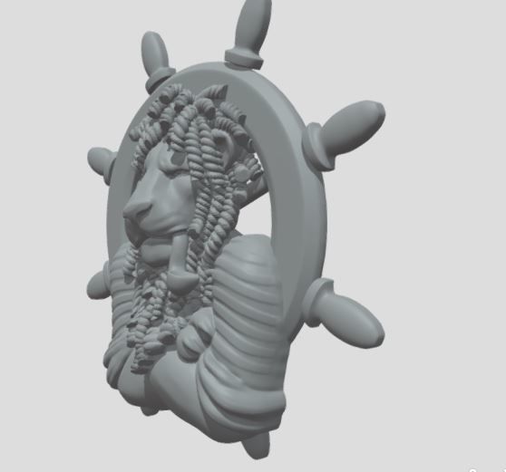 lion capitan Free 3D print model_1