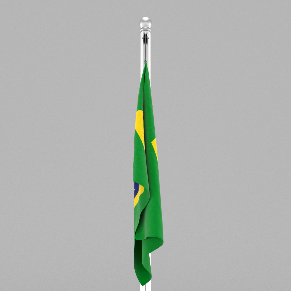 Flag of Brazil 3D model_11