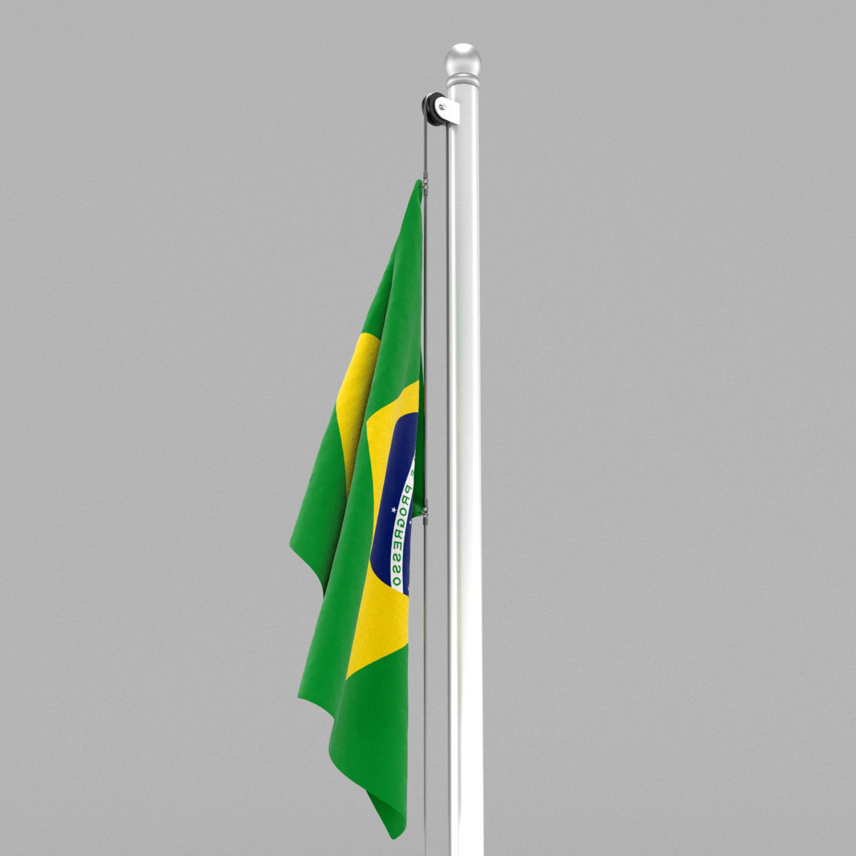 Flag of Brazil 3D model_13