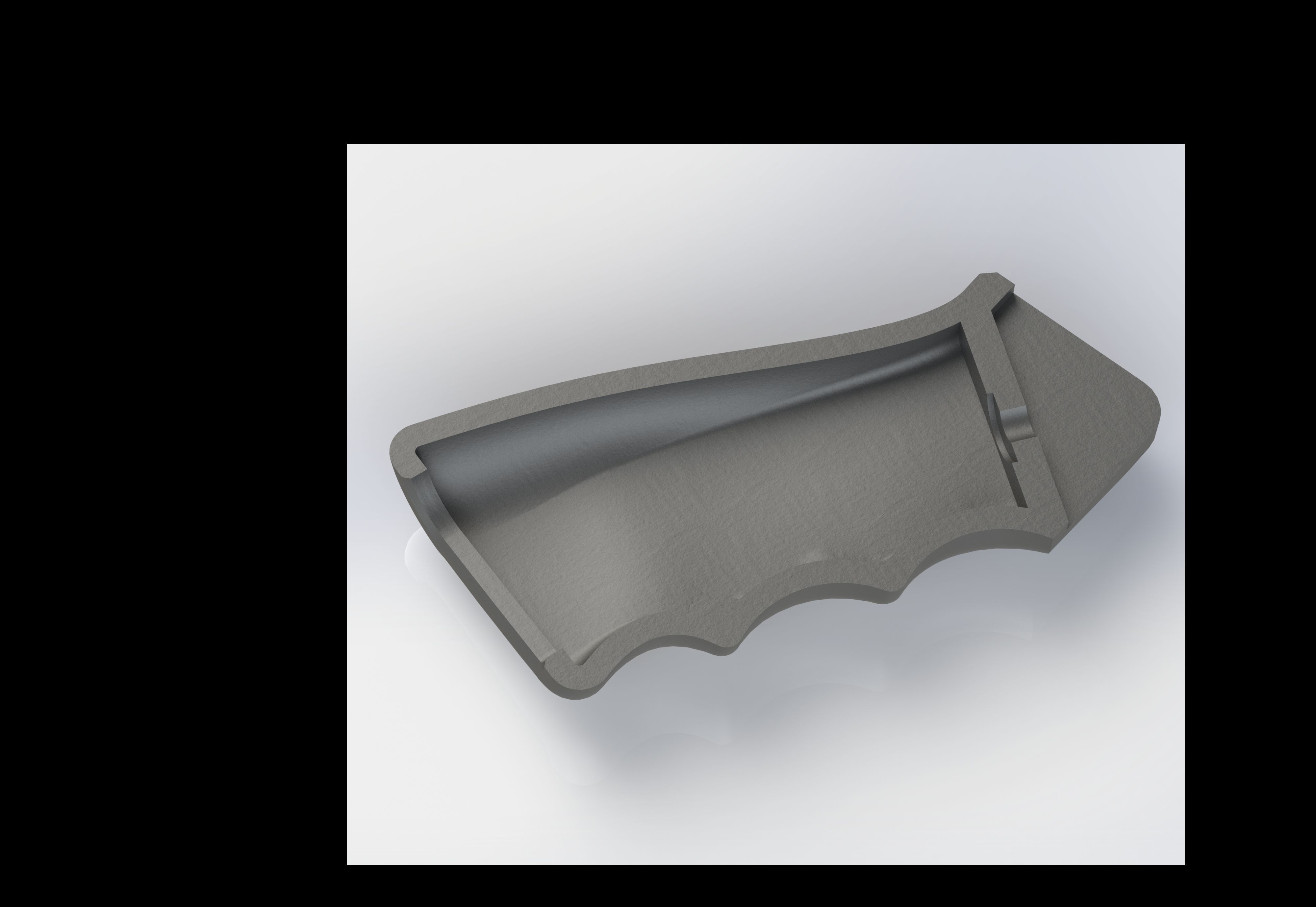 Simple AR grip 3D print model_4