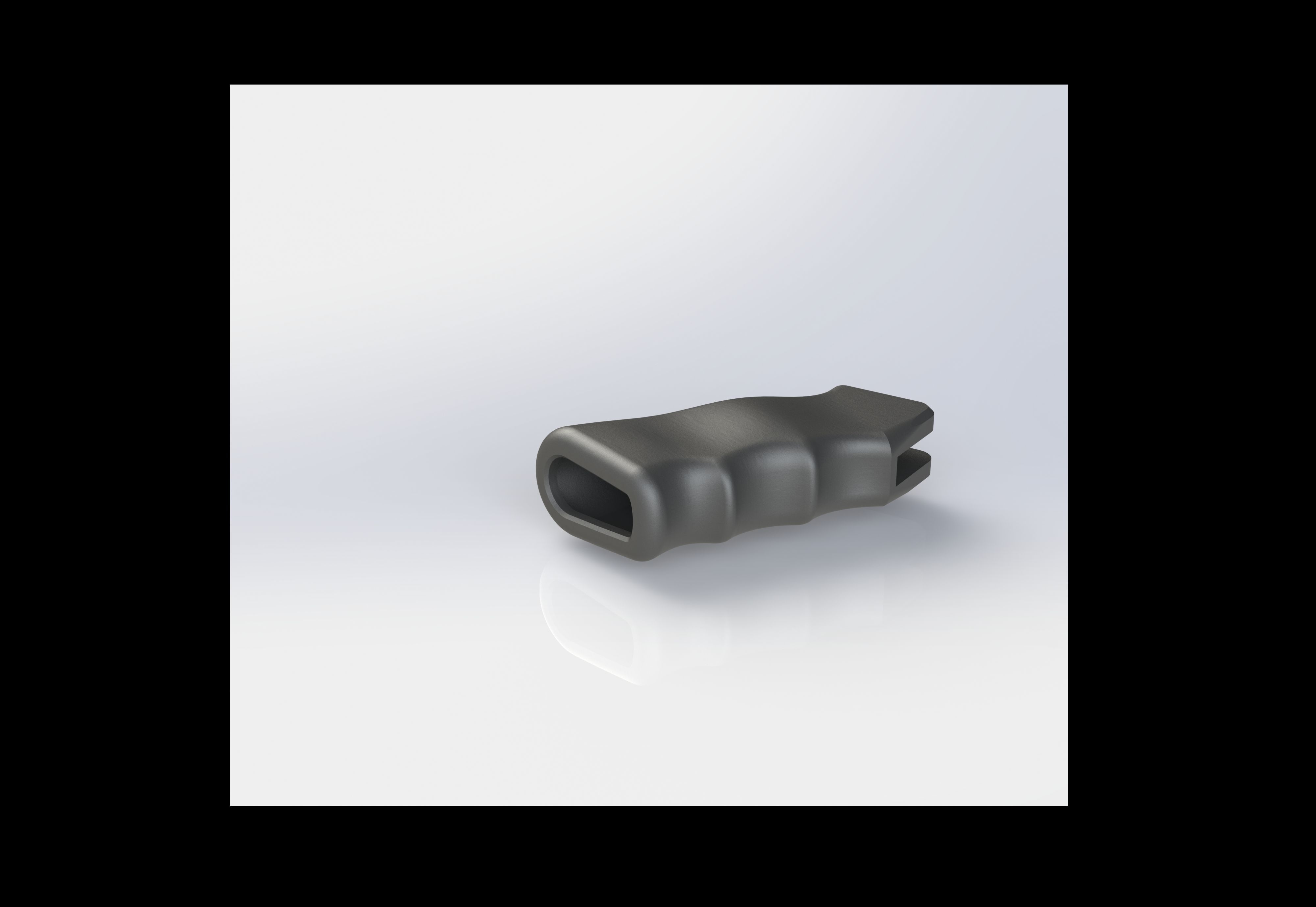 Simple AR grip 3D print model_3