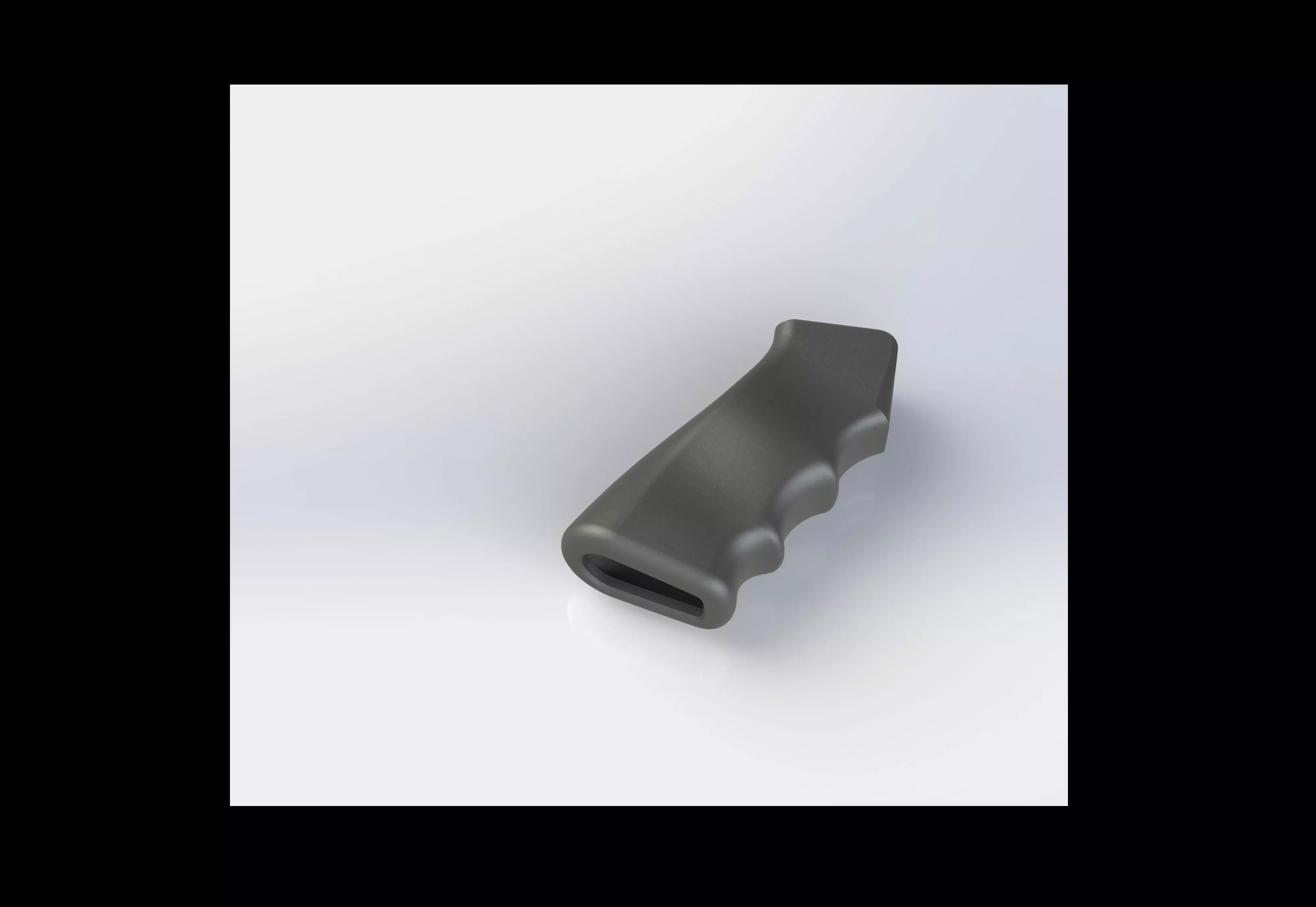 Simple AR grip 3D print model_0