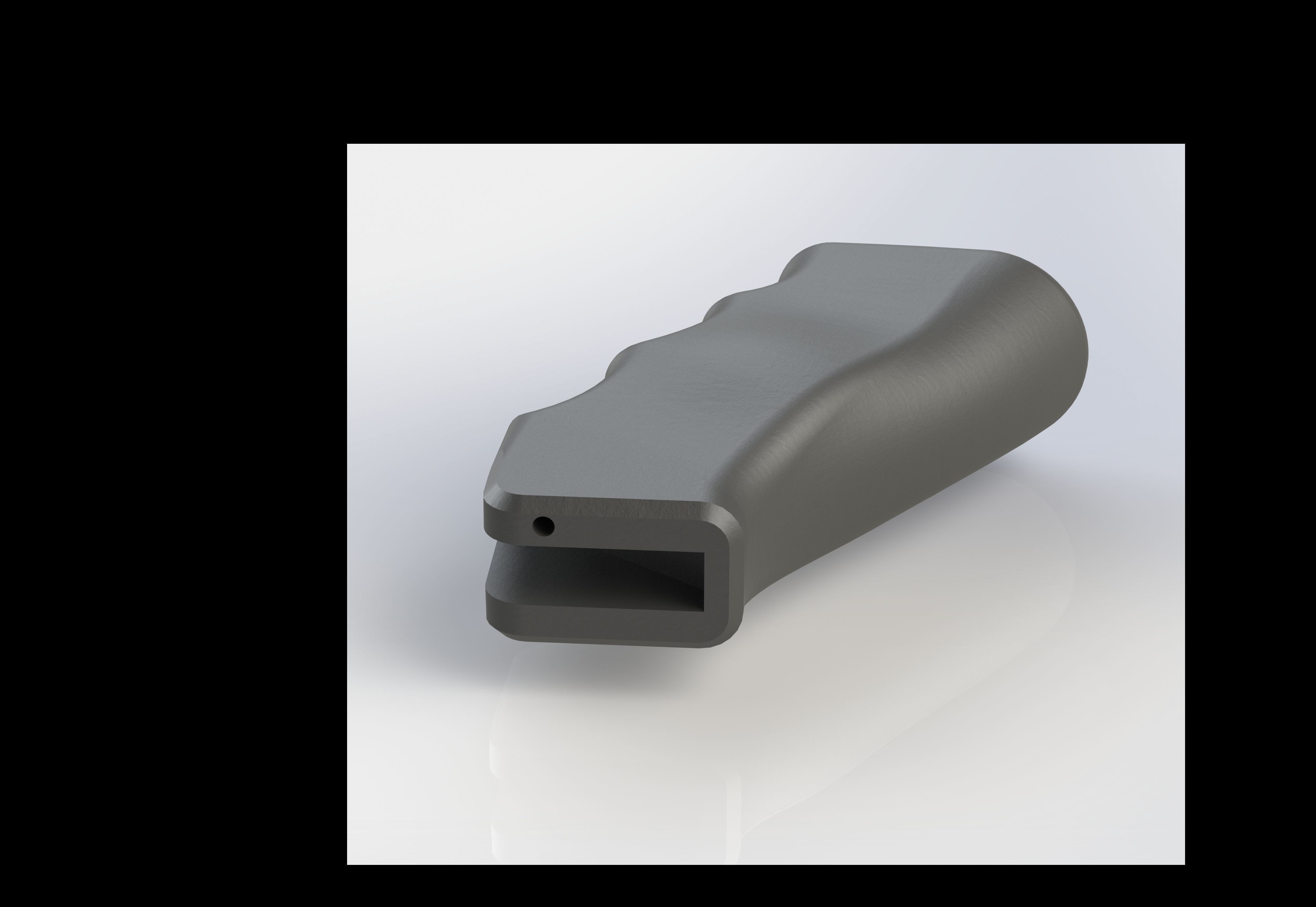 Simple AR grip 3D print model_2