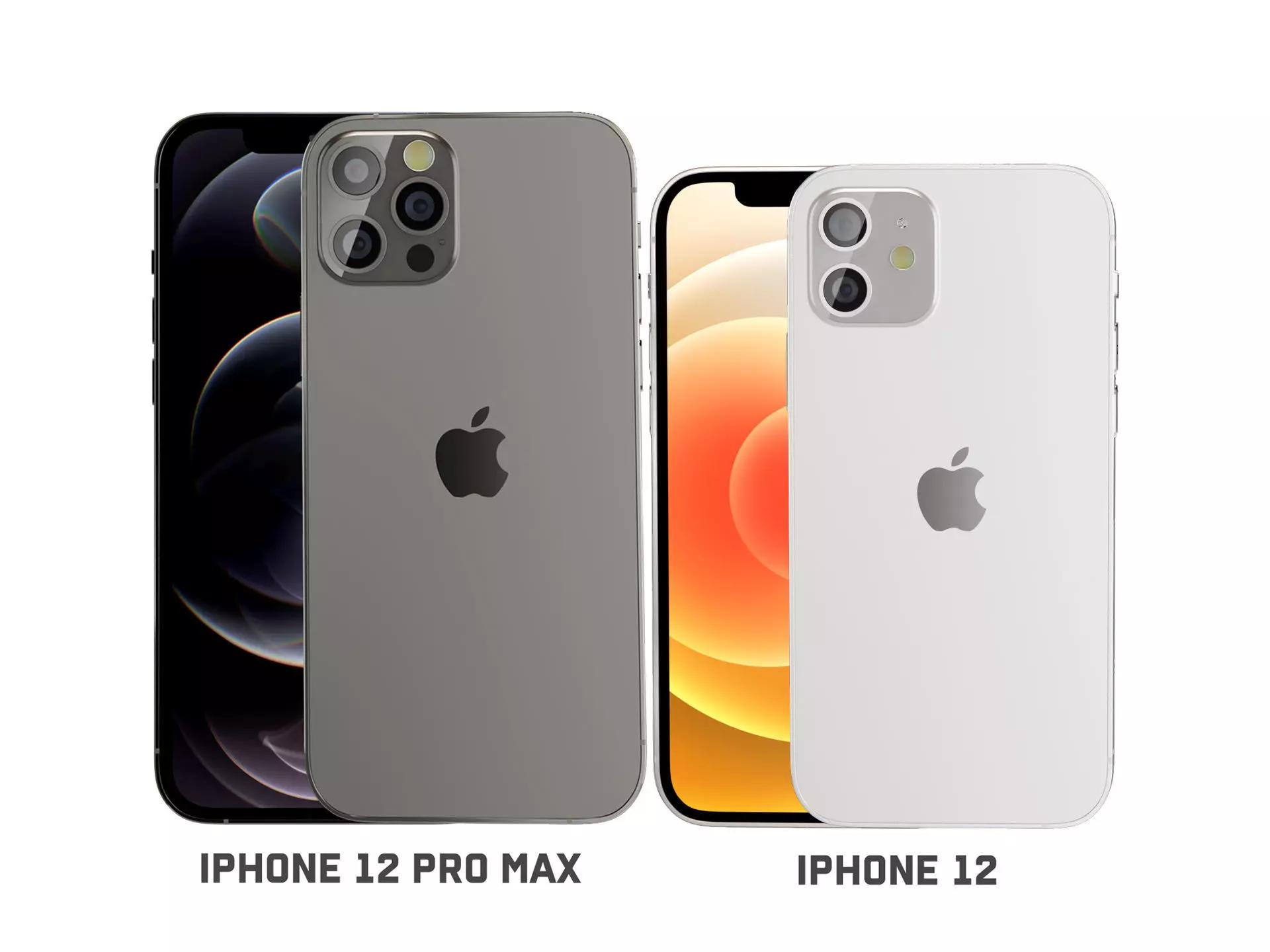 iPhone 12 and iPhone 12 pro max 3D model_0