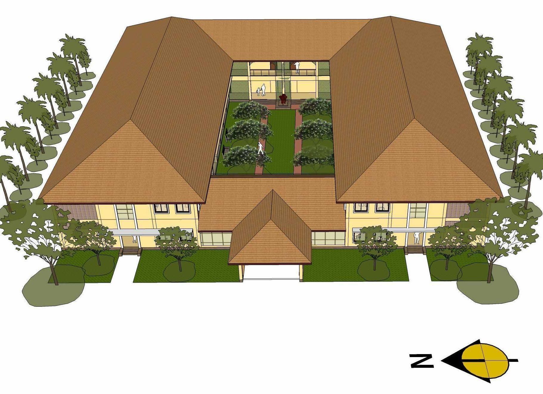 Apartment building 3D model_5