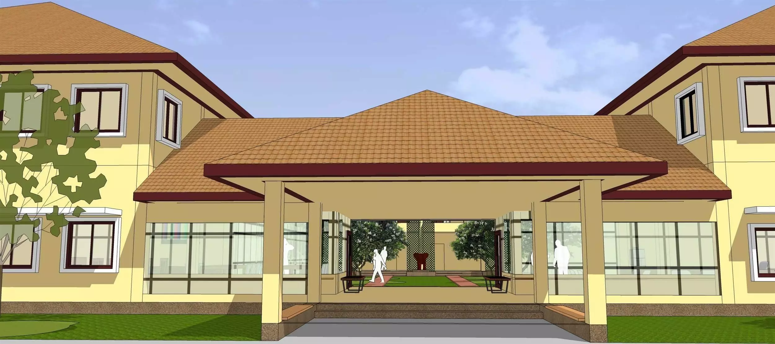 Apartment building 3D model_0