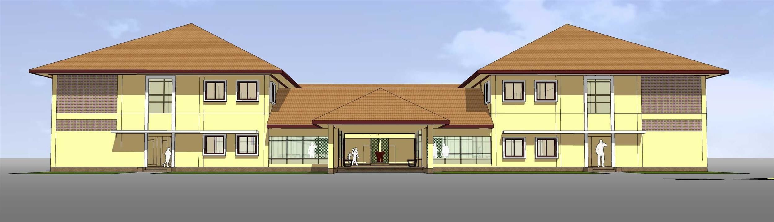 Apartment building 3D model_1