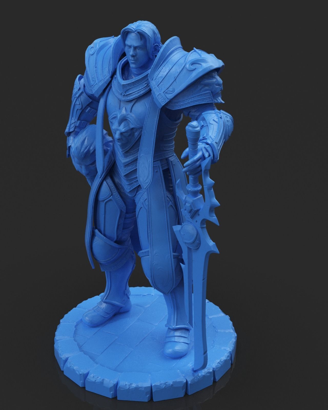 Fan Art - Anduin Wrynn - World of Warcraft 3D print model_5