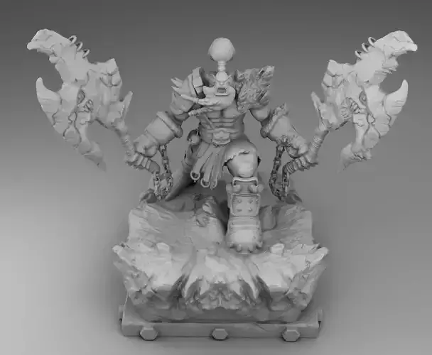 Orc rage 3D print model