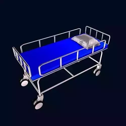 Clinical service stretcher 3D model