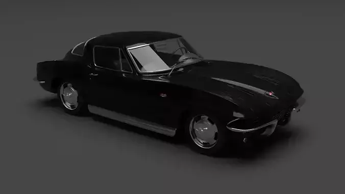 Chevrolet Corvette Stingray C2 coupe 1964 3D model