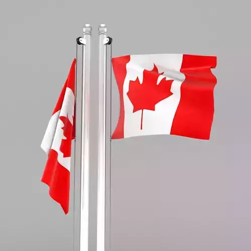 Flag of Canada 3D model