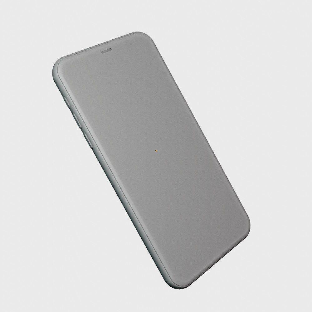 iPhone 11 pro max silver 3D model_16