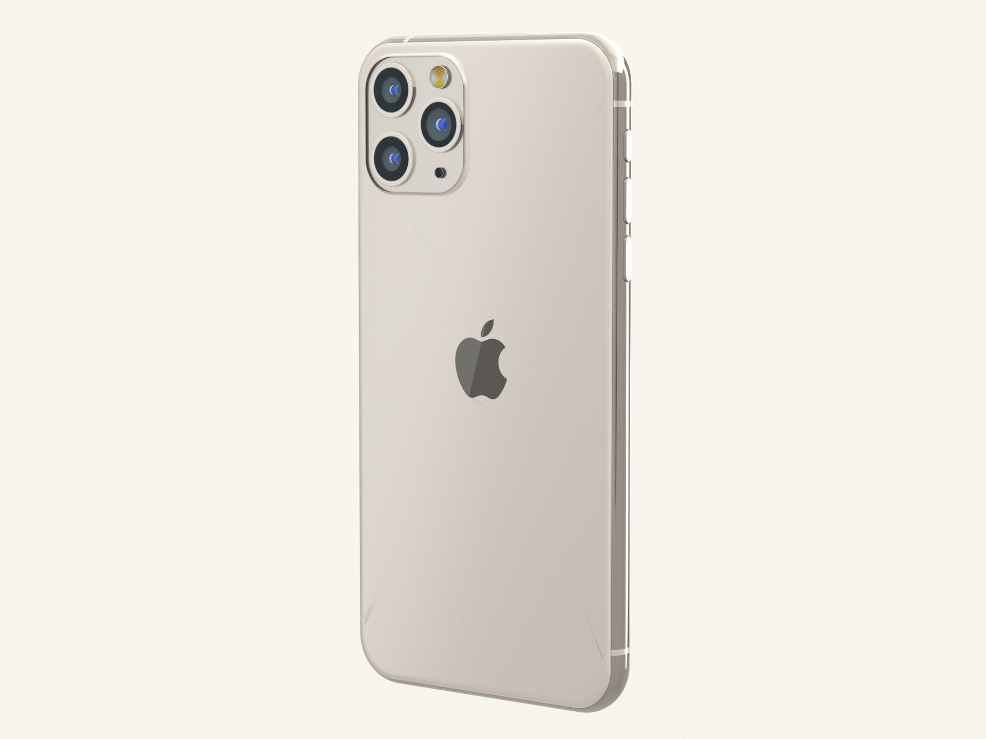 iPhone 11 pro max silver 3D model_5
