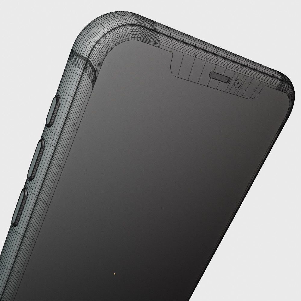 iPhone 11 pro max silver 3D model_12