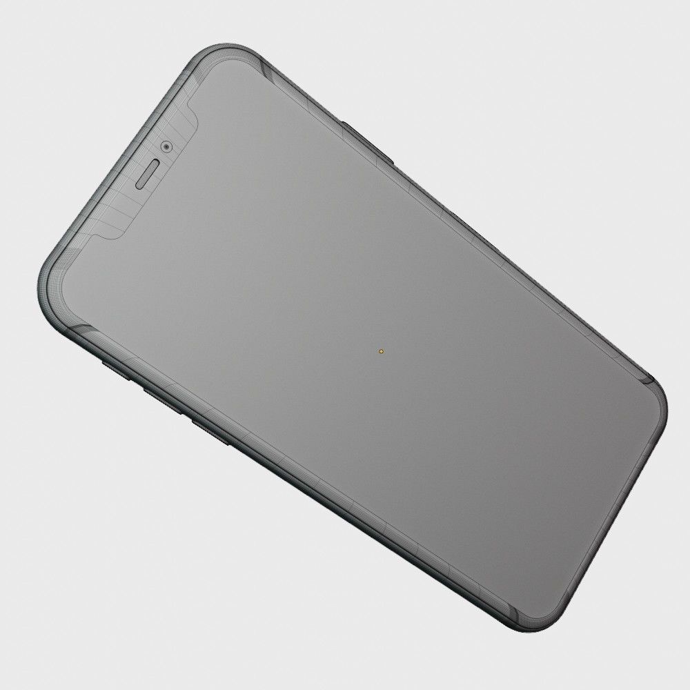 iPhone 11 pro max silver 3D model_13