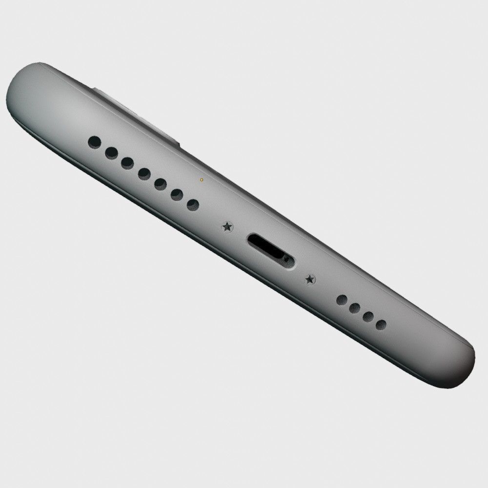 iPhone 11 pro max silver 3D model_10