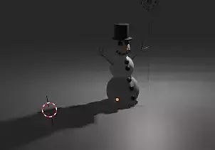 snowy snowman