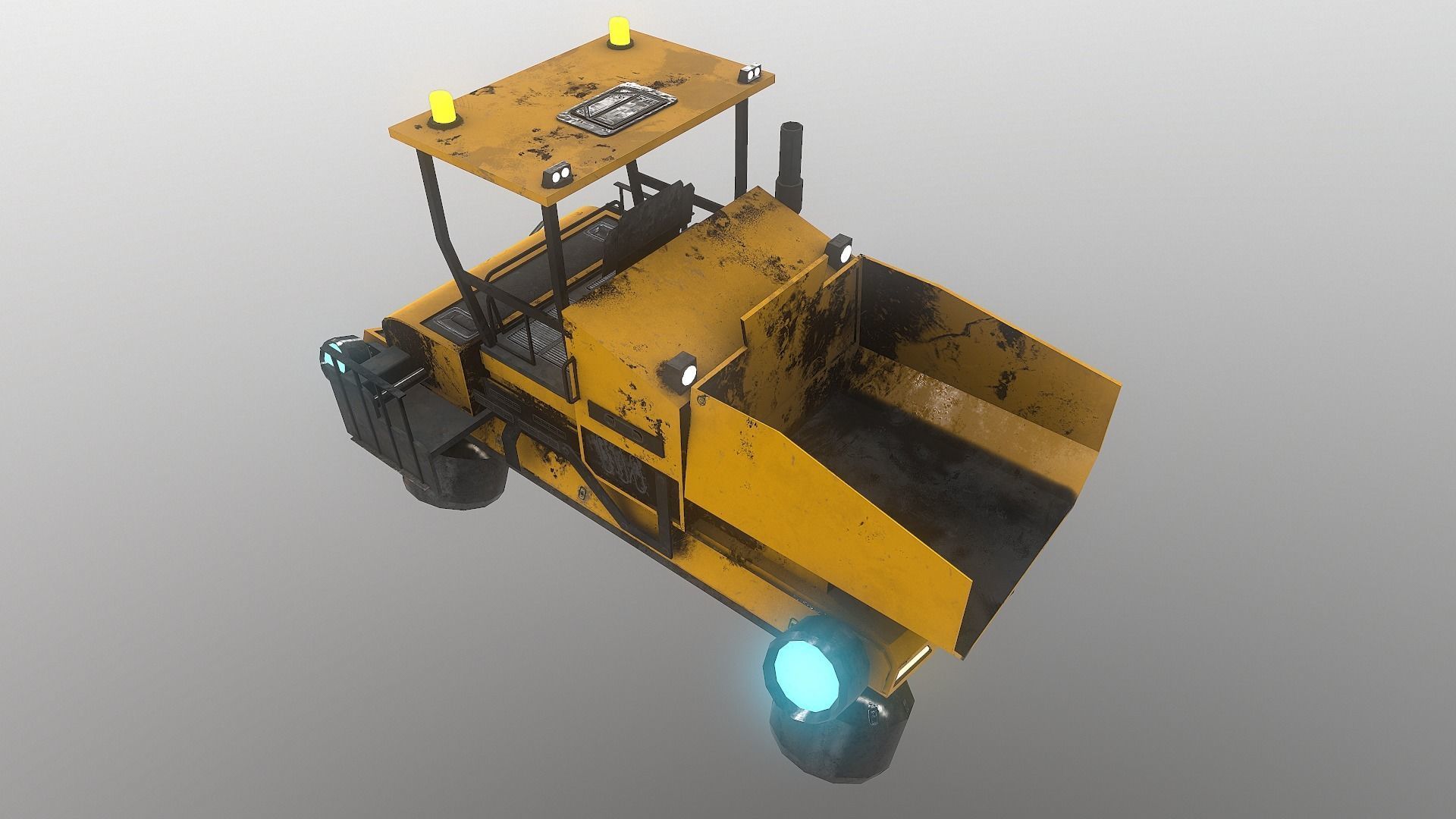 Cyberpunk Work Machines 01 Low-poly 3D model_12