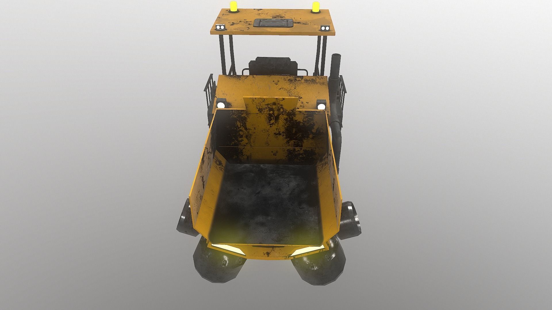 Cyberpunk Work Machines 01 Low-poly 3D model_7