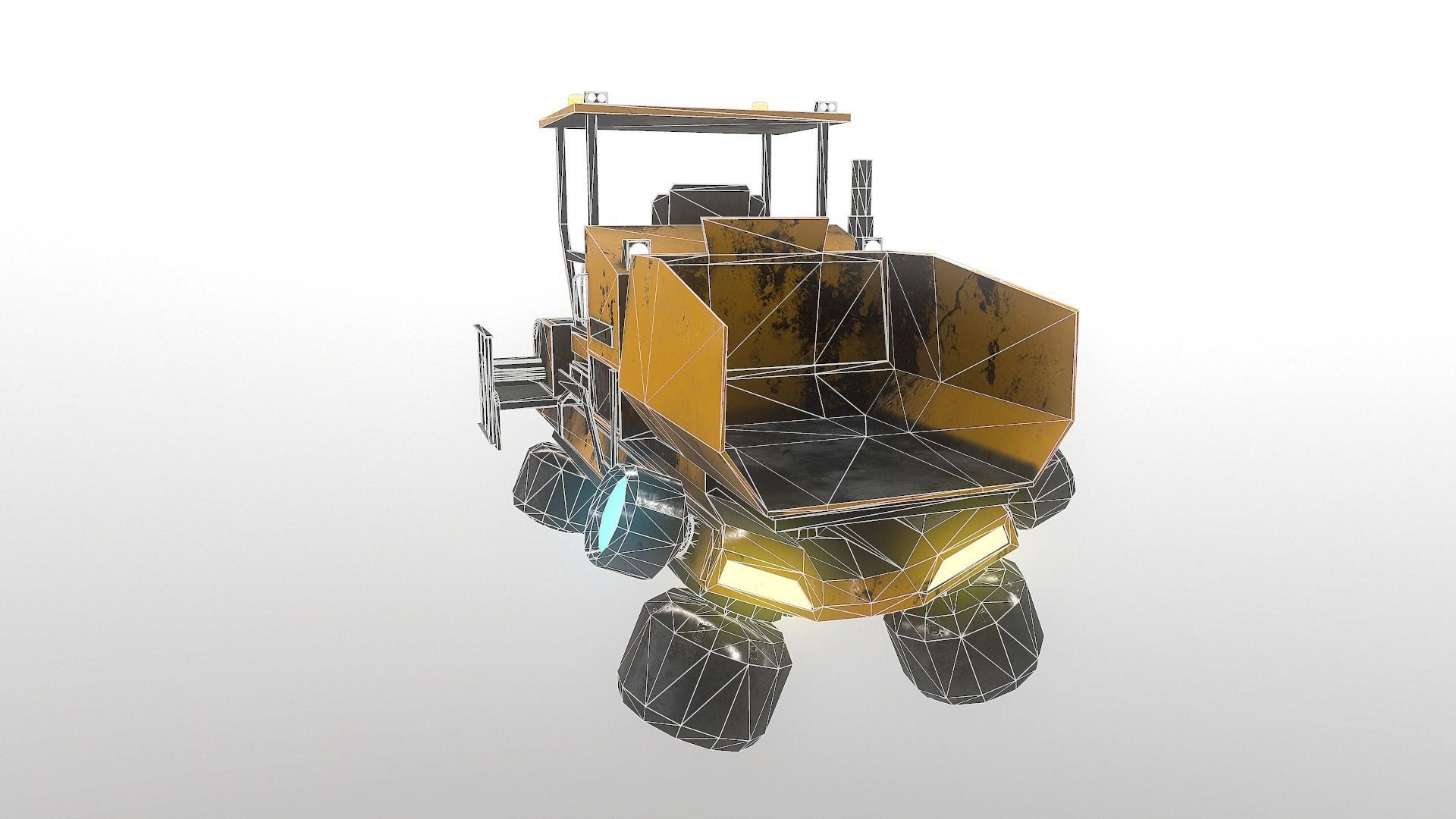 Cyberpunk Work Machines 01 Low-poly 3D model_19