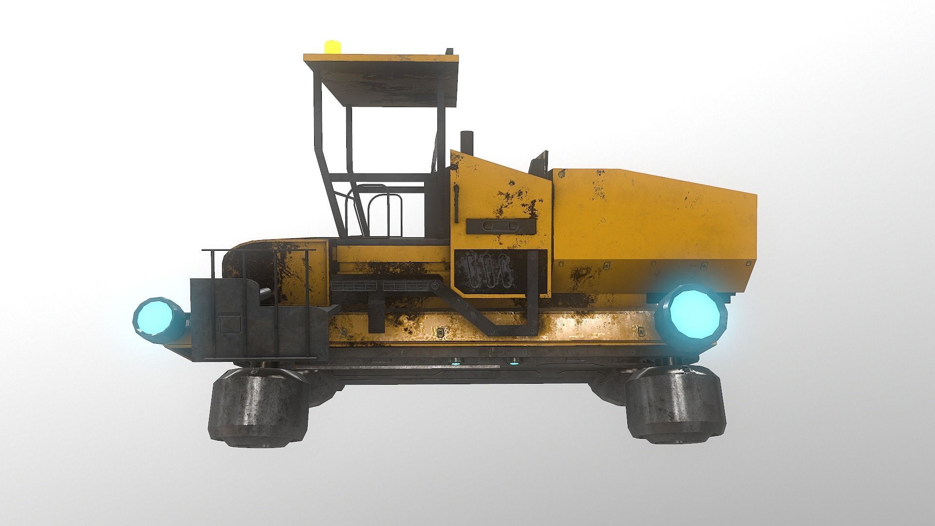 Cyberpunk Work Machines 01 Low-poly 3D model_5