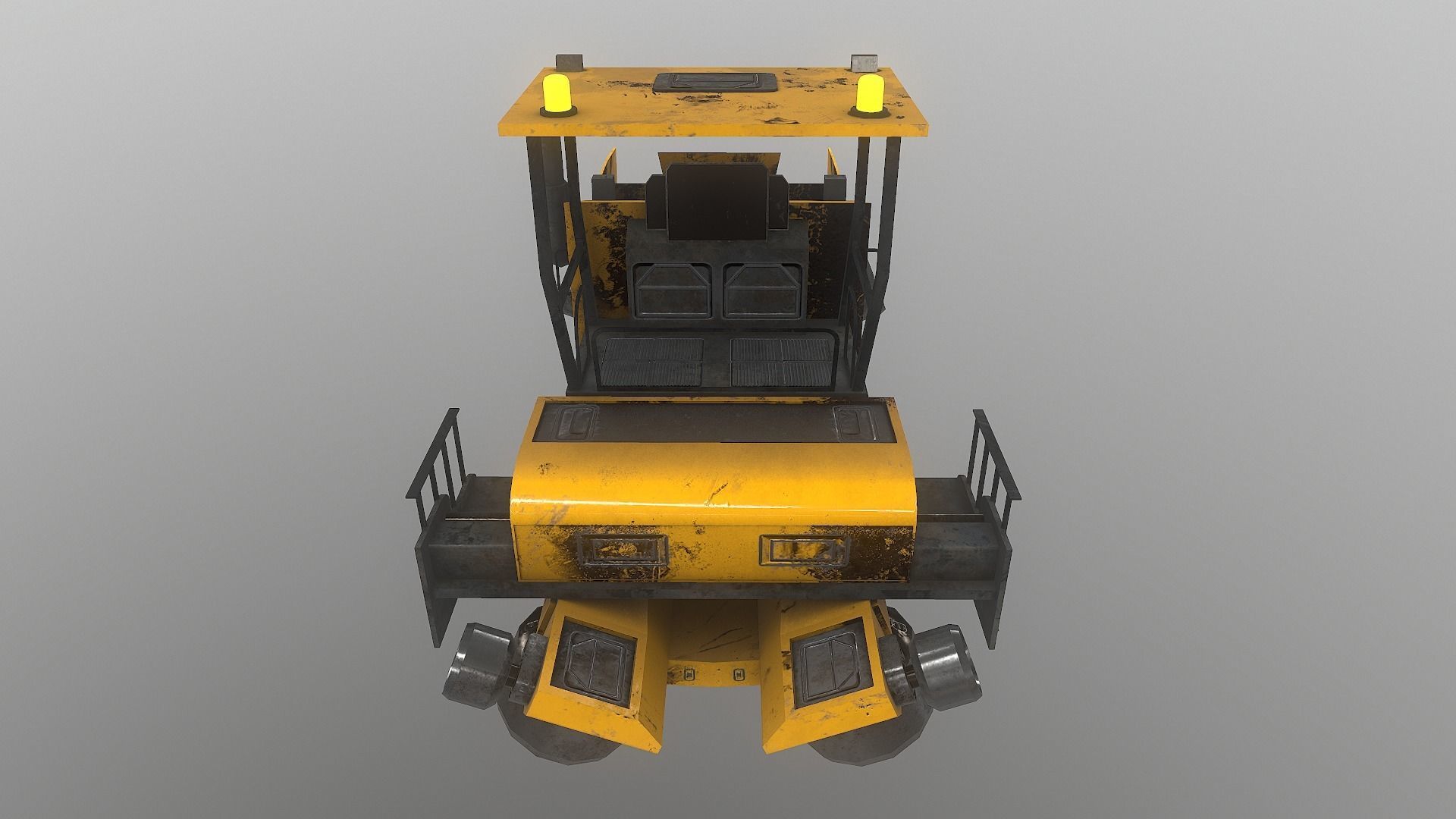 Cyberpunk Work Machines 01 Low-poly 3D model_14