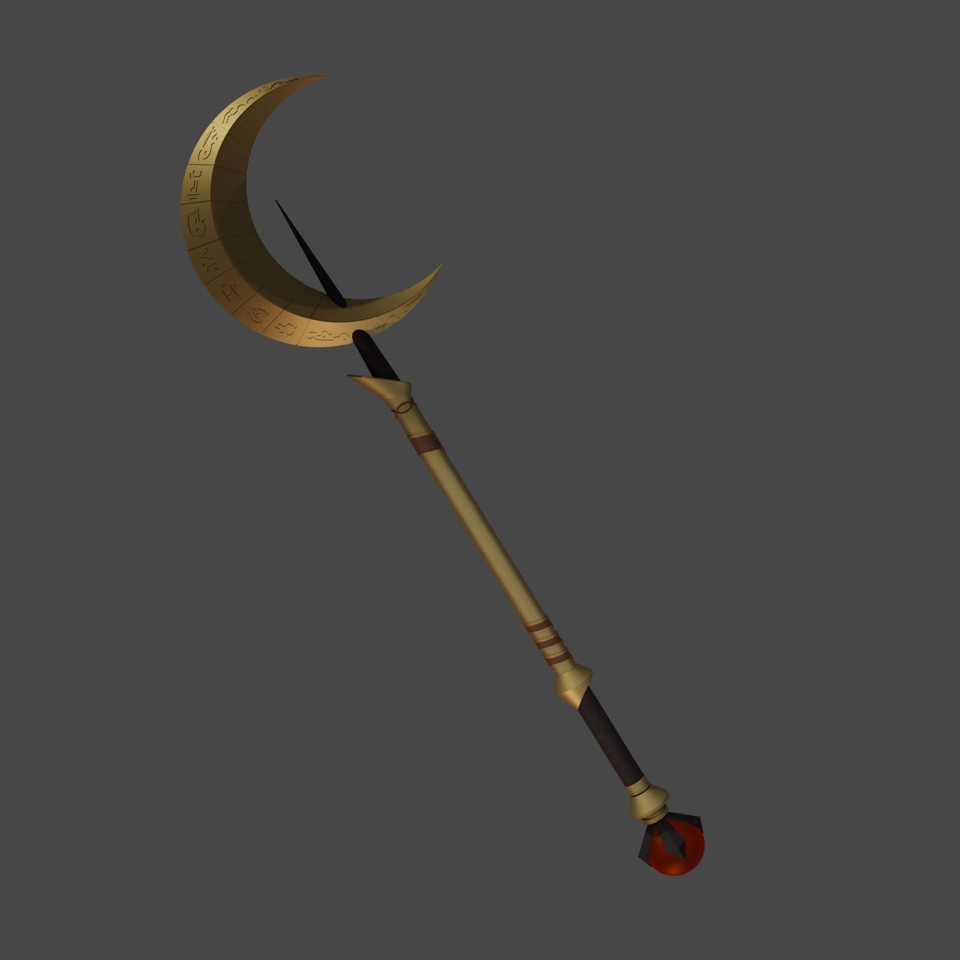 soraka league of legends staff cosplay 3D model 3D printable | CGTrader
