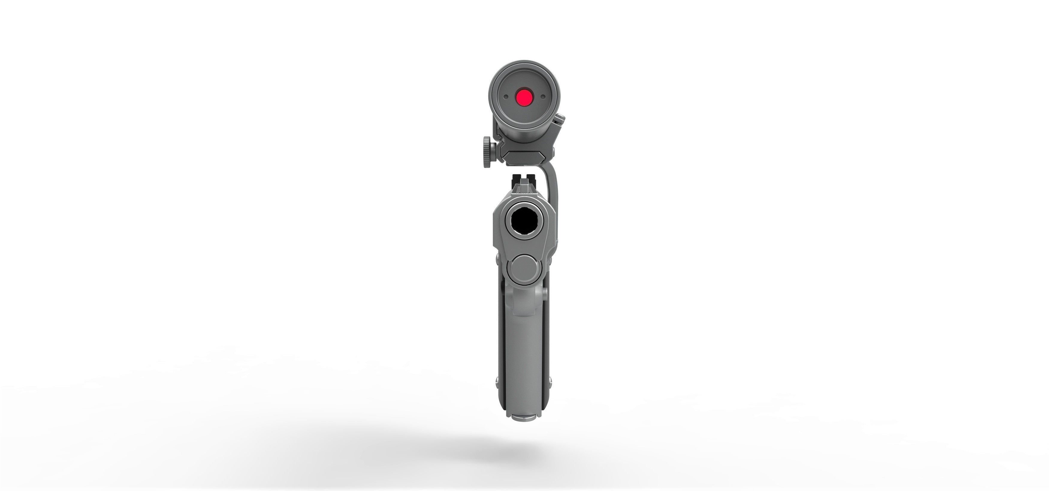 Pistol AMT Hardballer Long Slide from the movie Terminator 1984 3D model_5