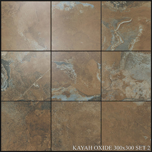 Yurtbay Seramik Kayah Oxide 300x300 Set 2 3D model