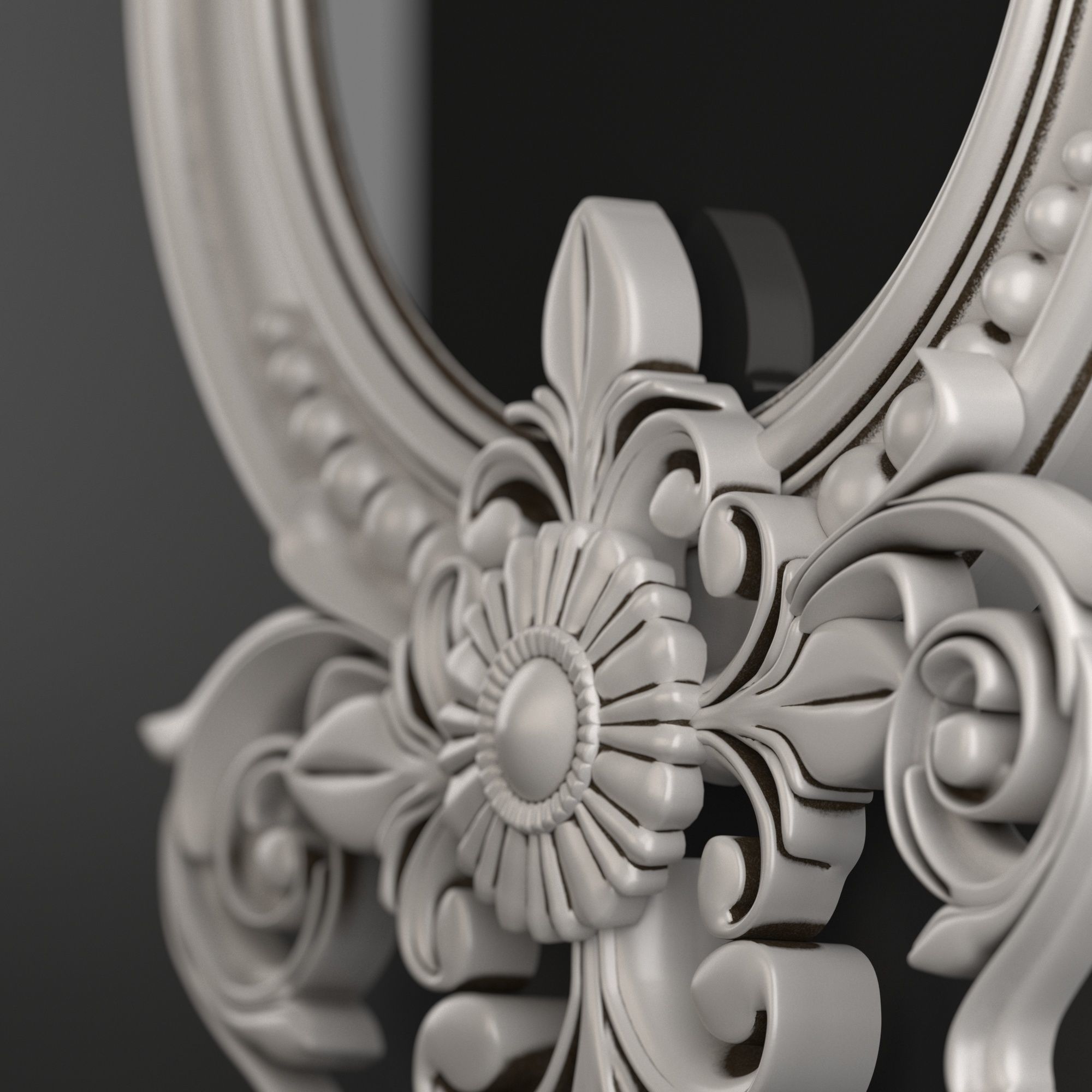 Mirror frame 3D model_3