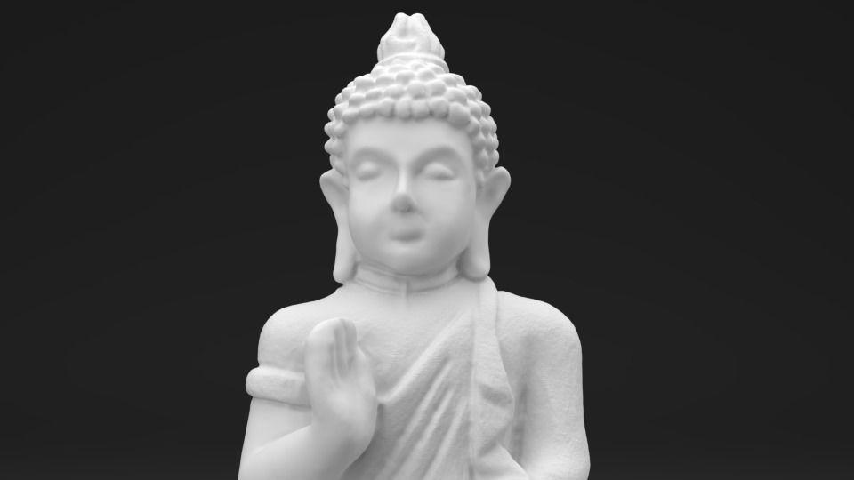 Buddha - 3D printable Scan - Statue 3D print model_7