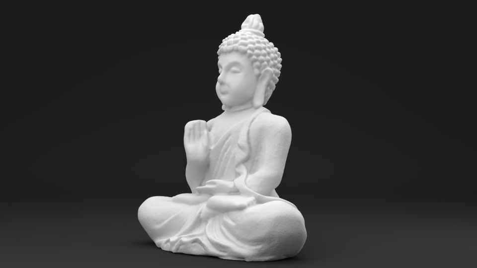 Buddha - 3D printable Scan - Statue 3D print model_6