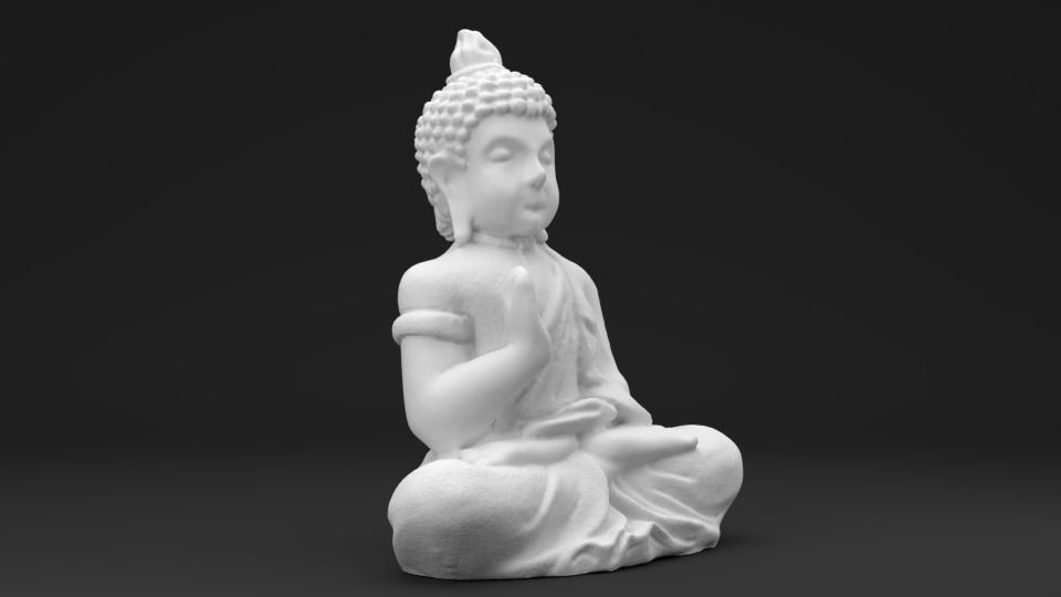 Buddha - 3D printable Scan - Statue 3D print model_2