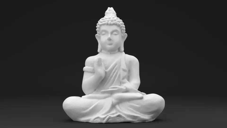 Buddha - 3D printable Scan - Statue 3D print model_0