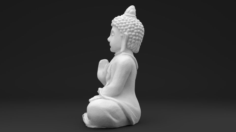 Buddha - 3D printable Scan - Statue 3D print model_5