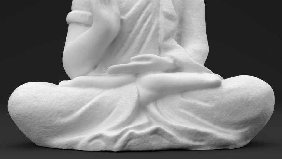 Buddha - 3D printable Scan - Statue 3D print model_8