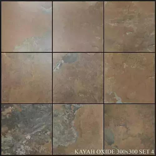 Yurtbay Seramik Kayah Oxide 300x300 Set 4 3D model