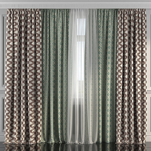 Curtain Set 215 3D model